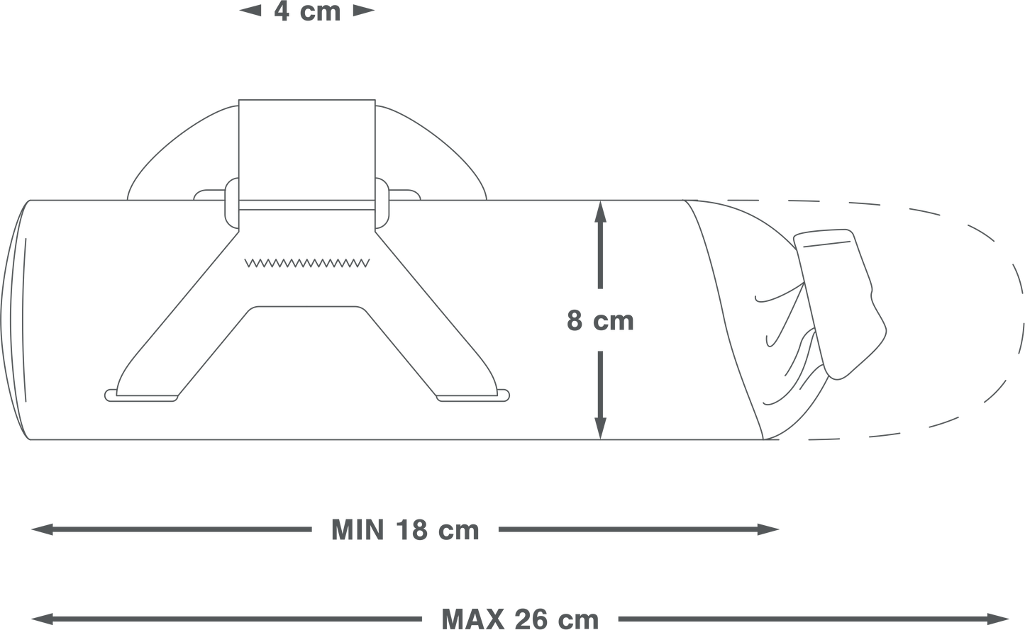 APIDURA EXPEDITION DOWNTUBE PACK 1,5 L rammetaske