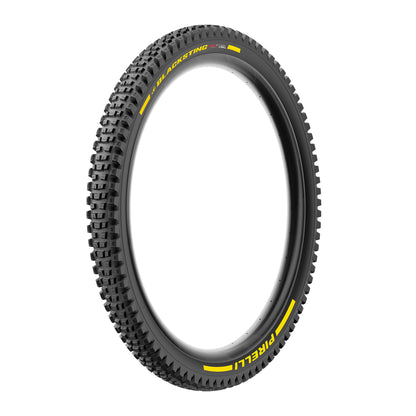 Pneu PIRELLI SCORPION BLACK STING 27.5x2.40 Soft DualWall Tubeless Ready Souple Noir/Jaune Team Edition