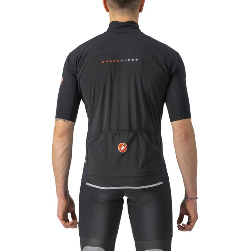 Maillot CASTELLI PERFETTO RoS 2 WIND Manches Courtes Noir