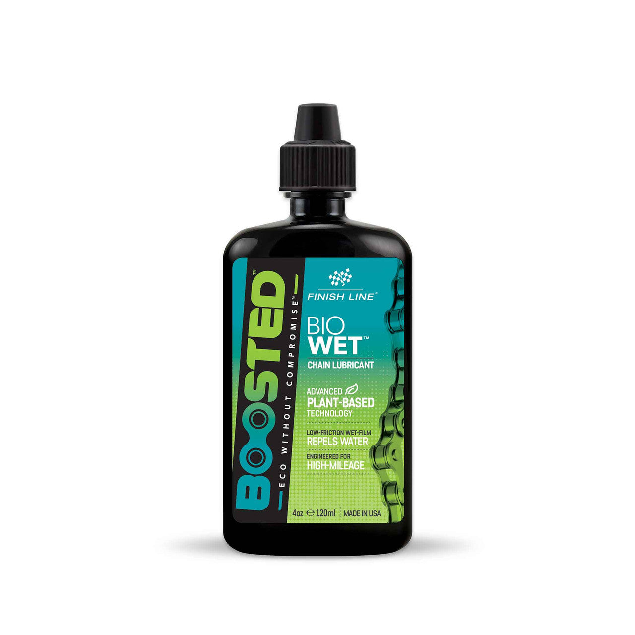 Kædesmøremiddel FINISH LINE BOOSTED™ BIO WET (120 ml)