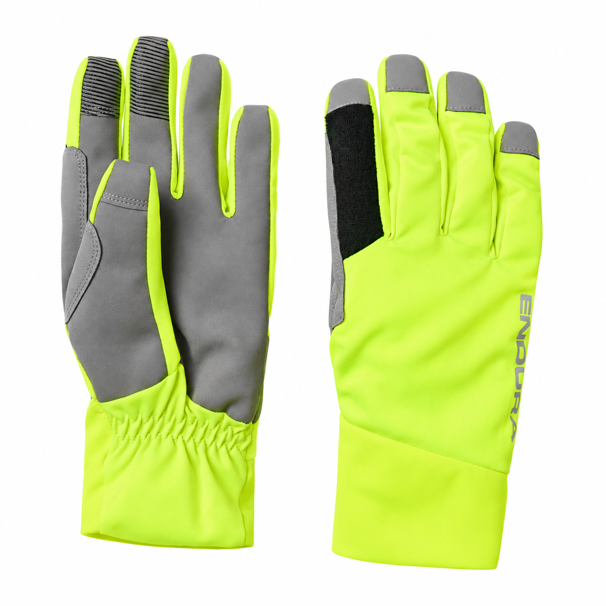 Gants ENDURA LOOP WATERPROOF jaune sur fond blanc