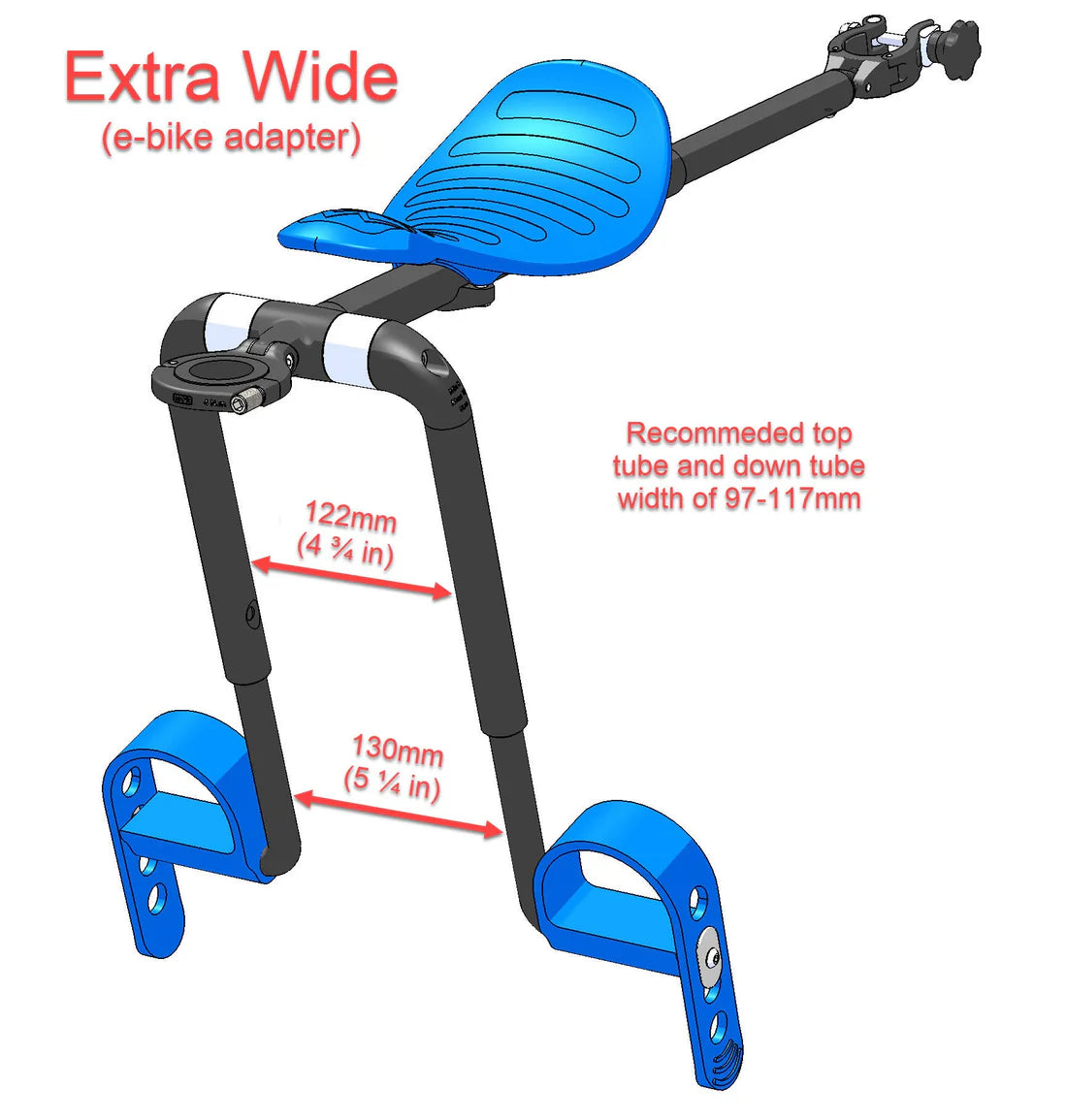 Kit E-Bike adaptateur MAC RIDE tubes extra-larges 13cm