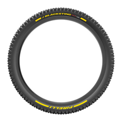 Pneu PIRELLI SCORPION BLACK STING 27.5x2.40 Soft DualWall Tubeless Ready Souple Noir/Jaune Team Edition
