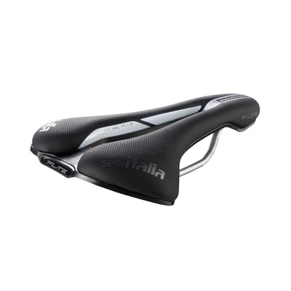 Selle SELLE ITALIA FLITE BOOST SUPERFLOW ENDURANCE L Rails Ti 316 Noir — vue trois quarts