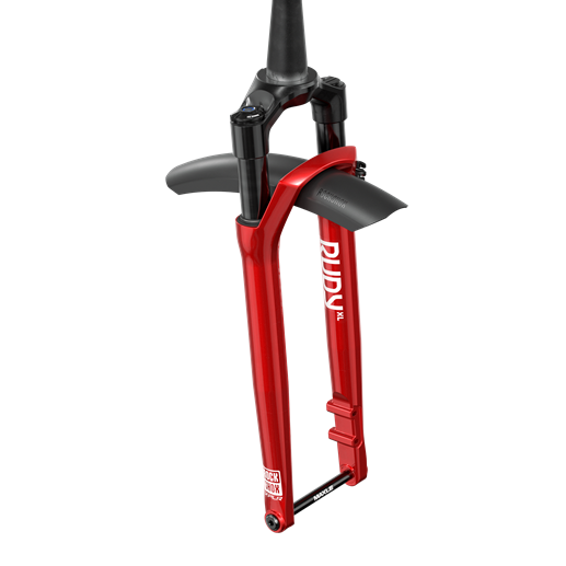 Widelec ROCKSHOX RUDY XL ULTIMATE z offsetem 45 mm, czerwony
