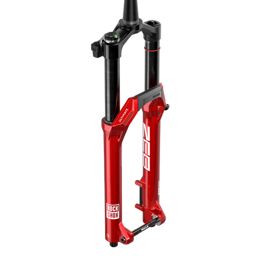 Gaffel ZEB Ultimate Flight Attendant - 29" Boost™15x110 Electric Red Tpr C5/R55 44offset LinearXL(bultade skärmar, stjärnmutter, Maxle Stealth, batteri, USB-C-laddare) B1