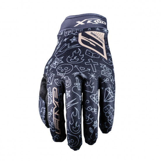 FIVE XR-LITE TATTOO-handsker, sort/guld