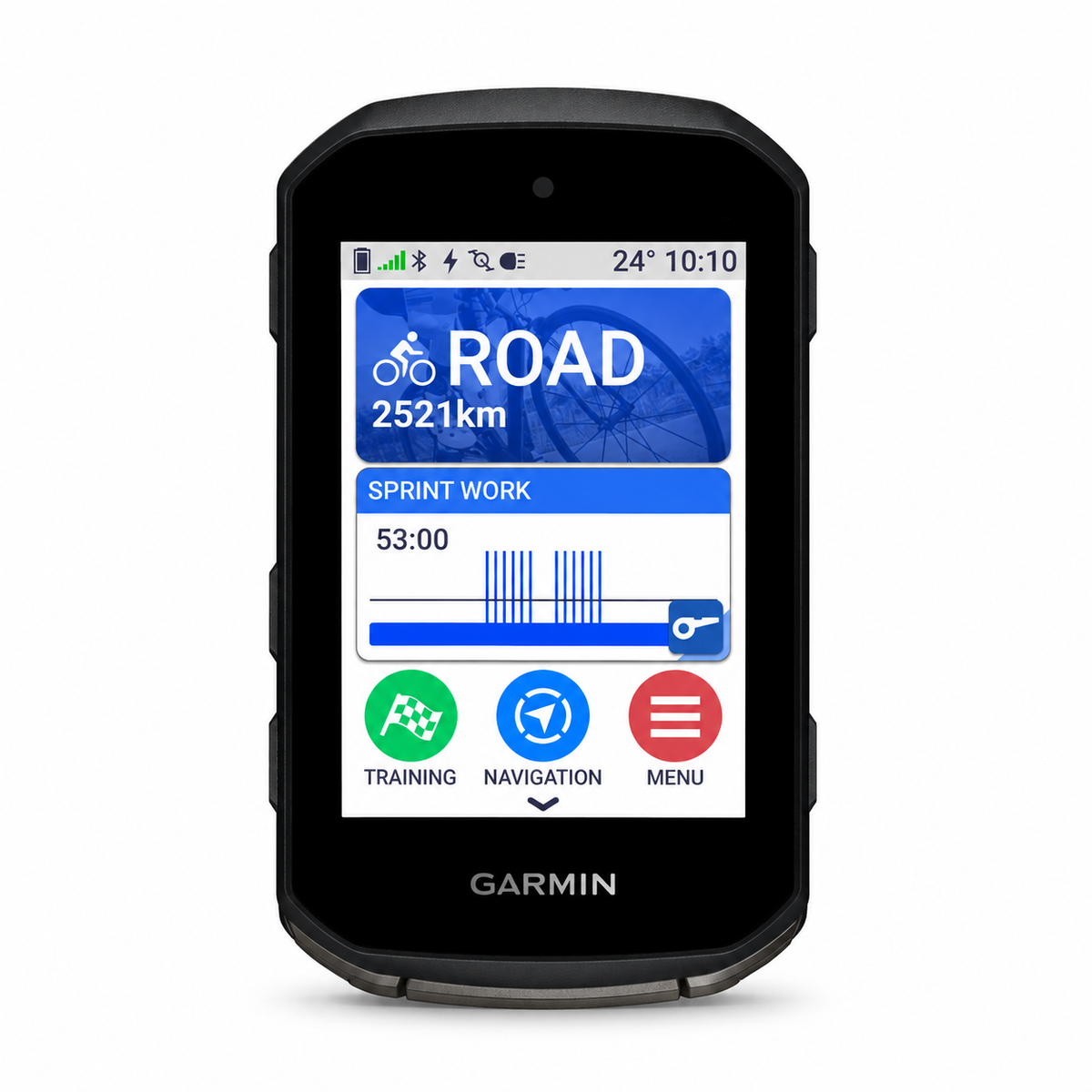 Compteur GPS Garmin Edge 850 — vue de face, écran couleur tactile, sur fond blanc