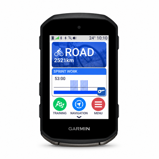 Compteur GPS Garmin Edge 850 — vue de face, écran couleur tactile, sur fond blanc