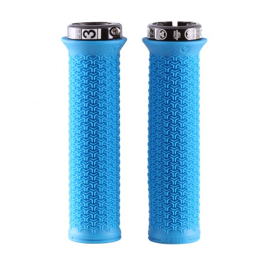 Grips SB3 LOGO 2 Lock-On 136 mm Bleu