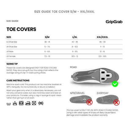 Couvre-Orteils GRIPGRAB WINDPROOF Noir