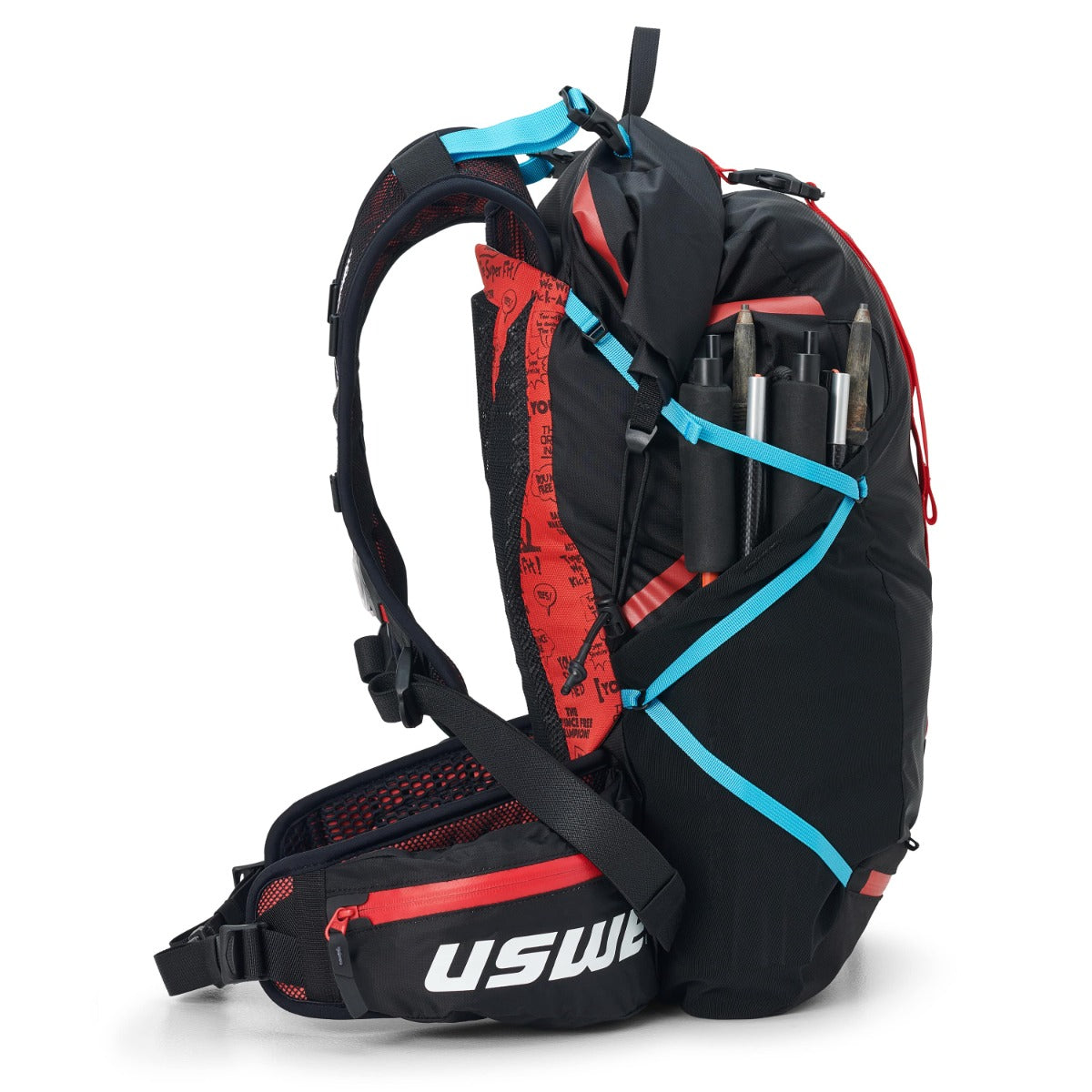 Batoh USWE HAJKER 18 L Black/Red