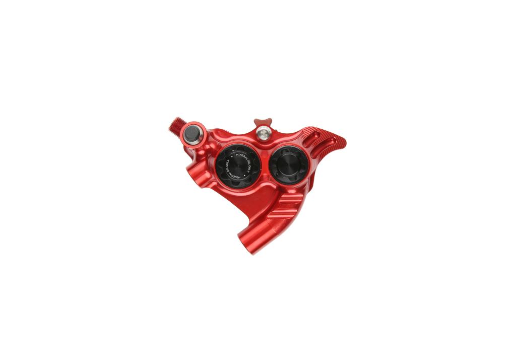 Bremsekaliber HOPE RX4+ SL FM 34mm (+20) 4 stempler Mineralrød