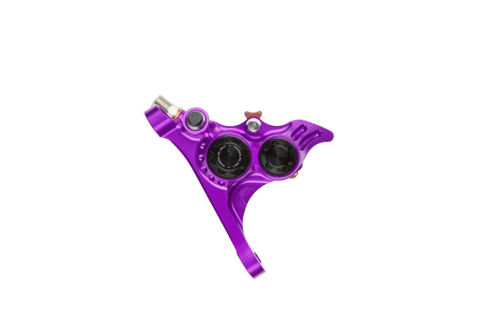 Přední brzdový třmen HOPE RX4+ SL FMF (+20) 70mm 4 písty minerální fialová