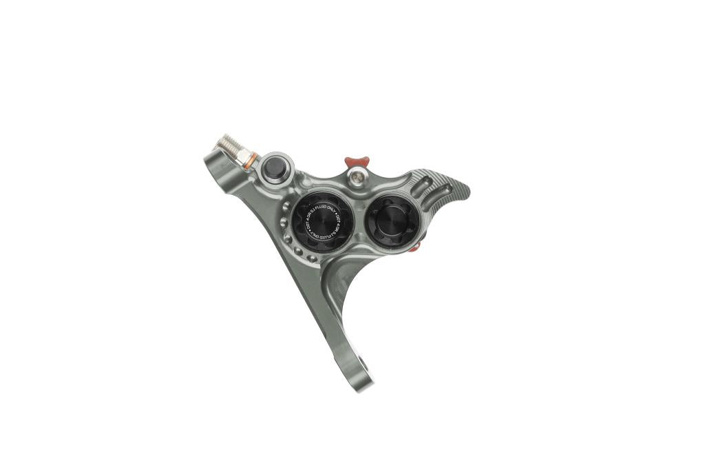 Przedni zacisk hamulcowy HOPE RX4+ SL FMF (+20) 70mm 4 tłoczki DOT Smoke