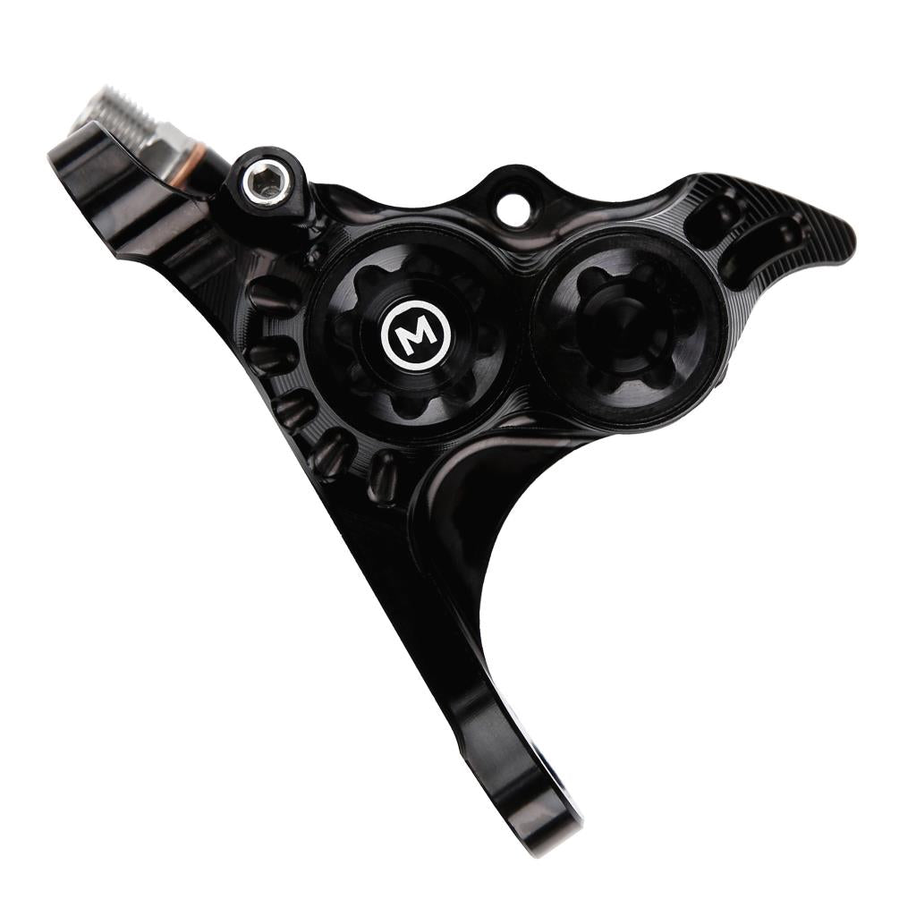 Hydrauliczny przedni zacisk hamulcowy HOPE RX4+ FM (+20) 70 mm, 4 tłoki, mineralna czerń