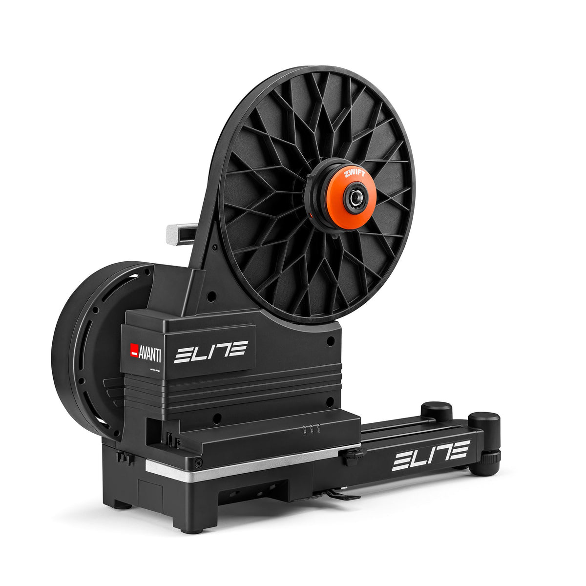 ELITE AVANTI — Vue complète de trois quarts avec Zwift Cog