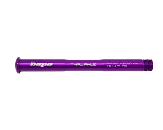 Axe de Roue Avant HOPE pour Fourche ROCKSHOX Pike/Lyric/Zeb Violet