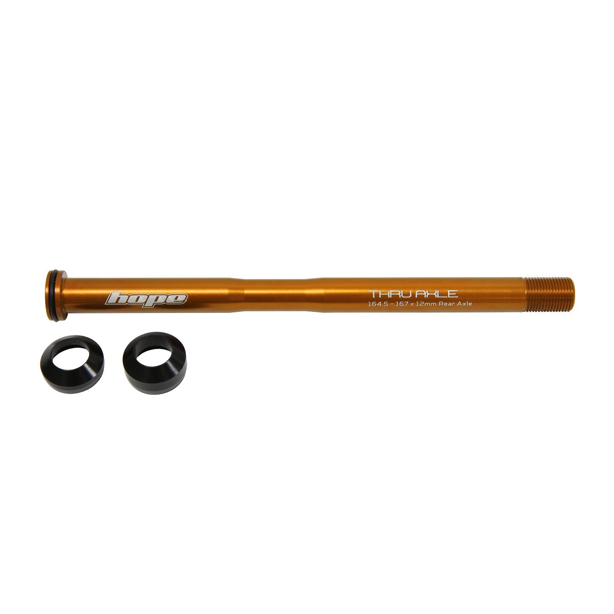 Axe de Roue Arrière HOPE 164.5-167mm #HTAR167 Orange