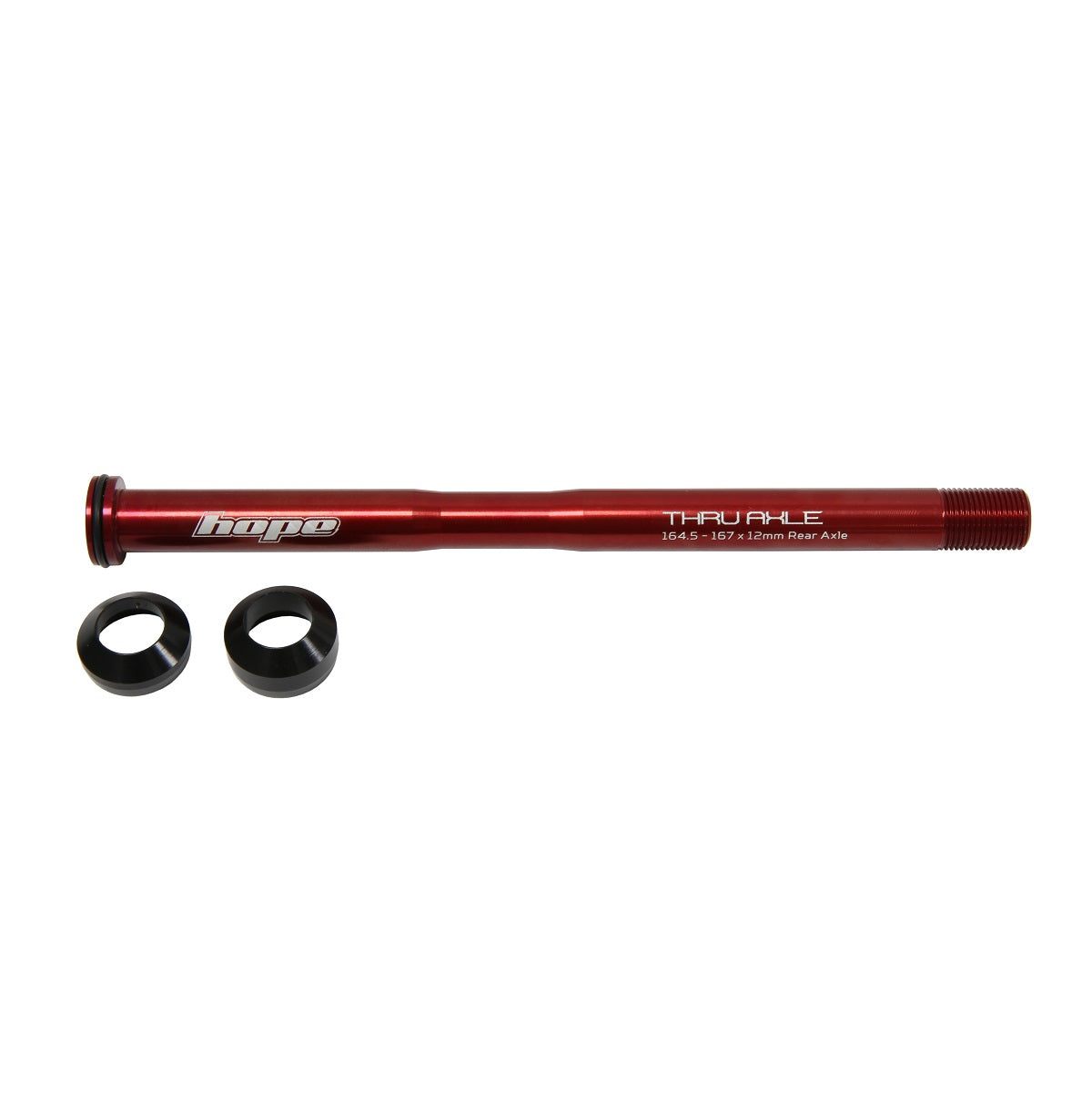 Axe de Roue Arrière HOPE 164.5-167mm #HTAR167 Rouge