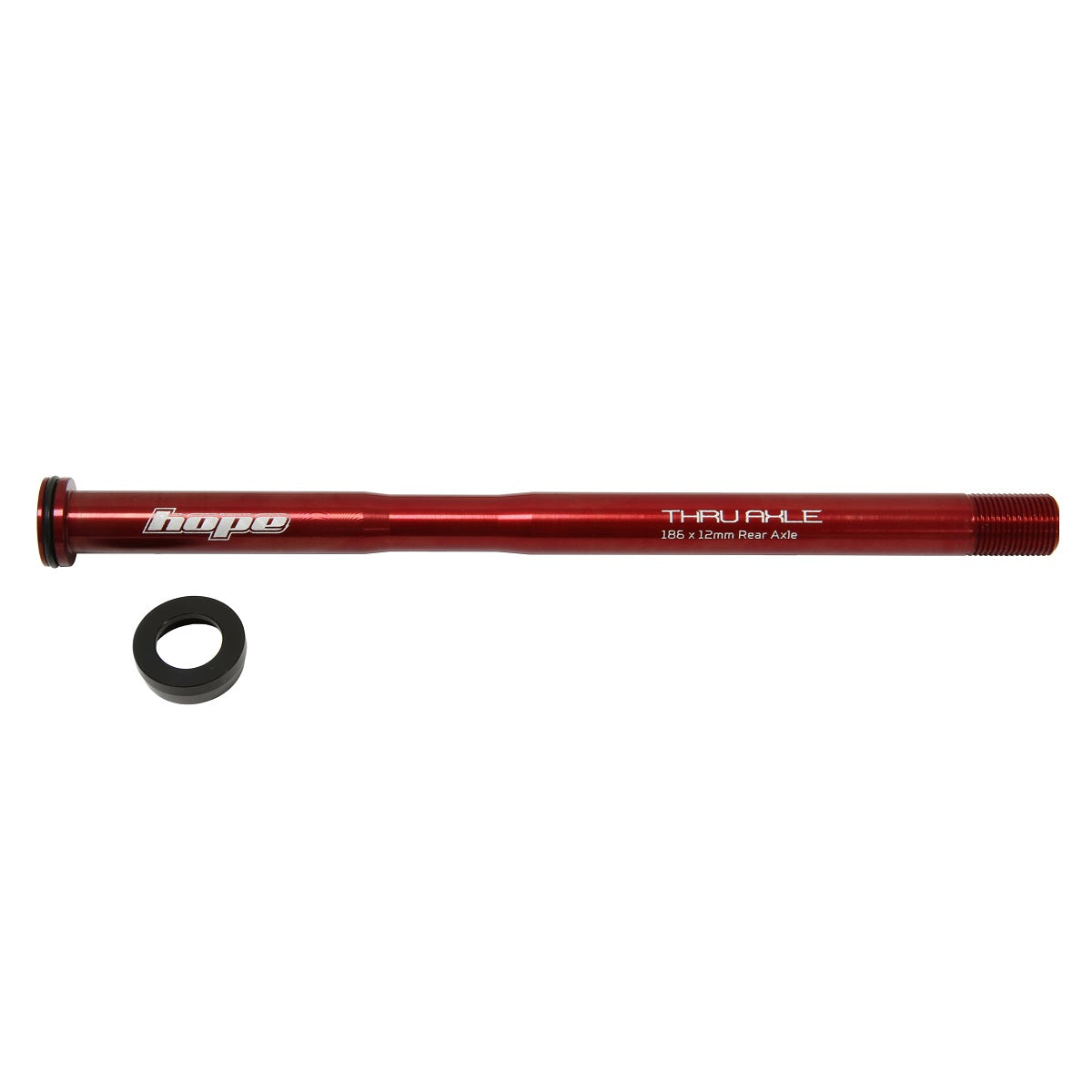 Axe de Roue Arrière HOPE 186mm #HTAR186 Rouge