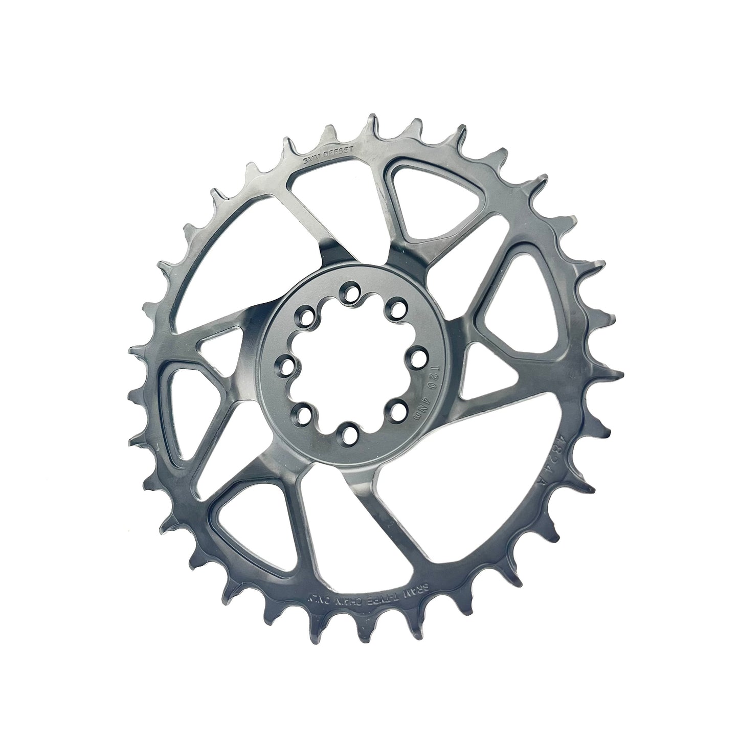 Plateau Mono SRAM S1000 T-TYPE EAGLE BOOST 12V Acier Direct Mount Offset 3mm Noir