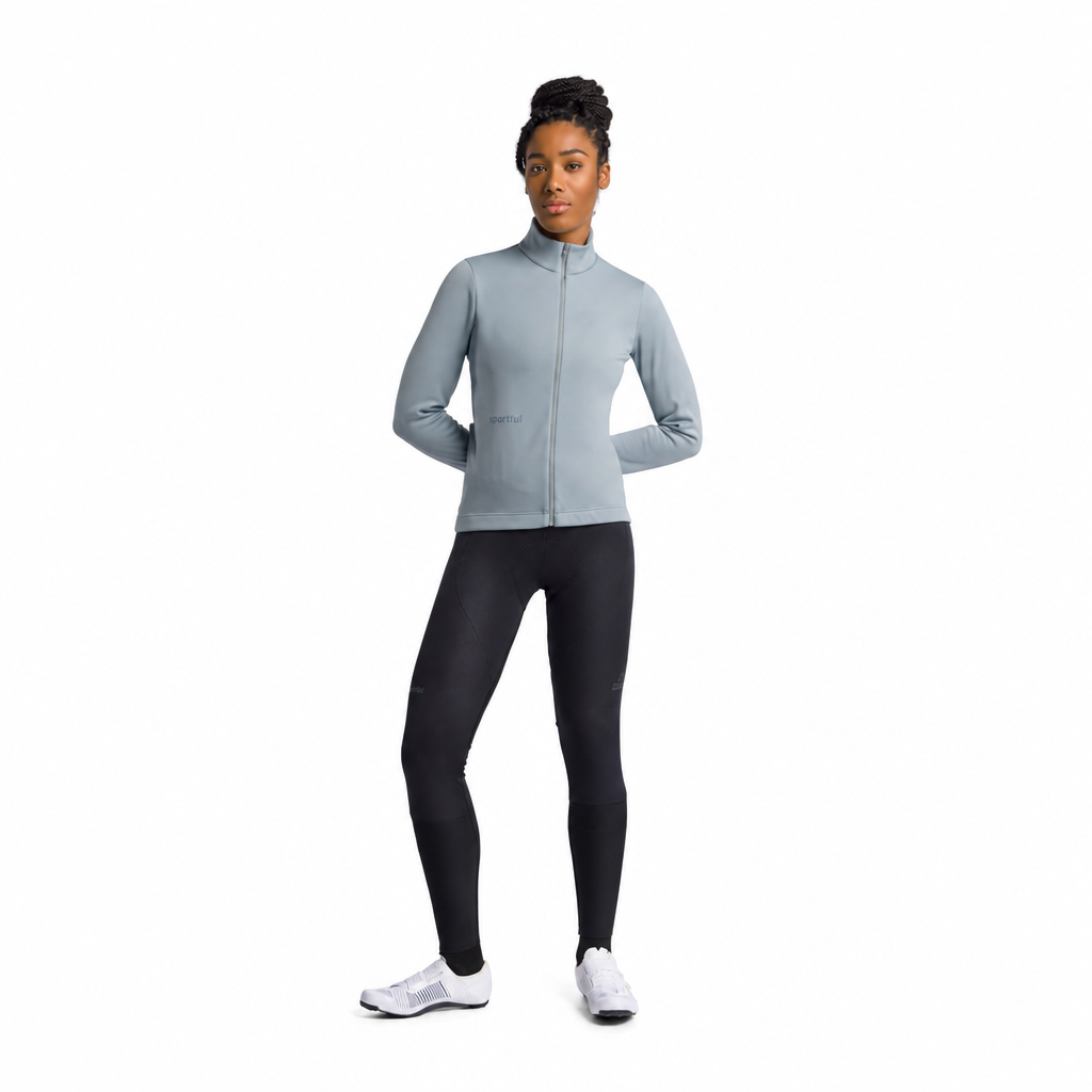 Veste SPORTFUL CLASSIC 2 Femme Gris, vue en pied sur fond blanc