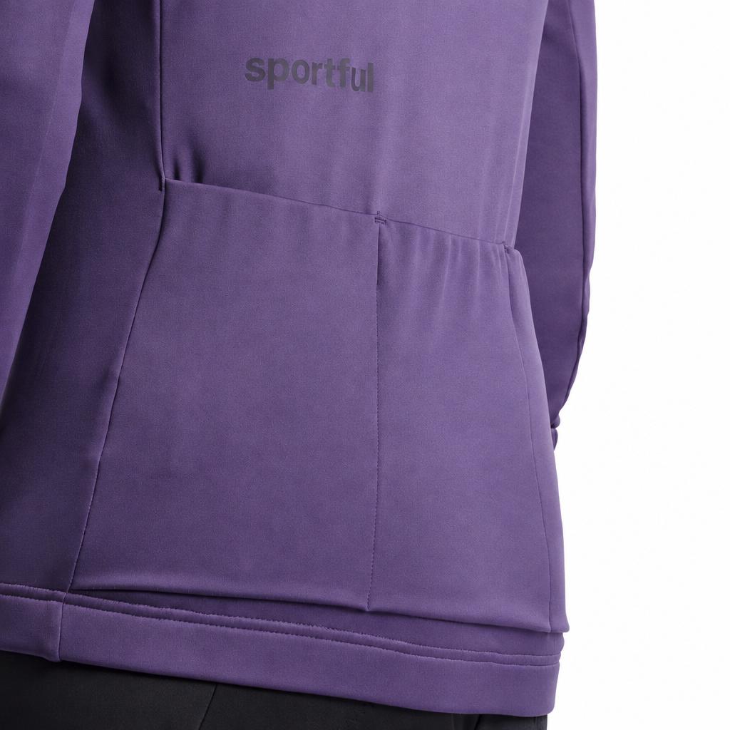 Veste SPORTFUL CLASSIC 2 Femme Violet, poches dorsales sur fond blanc