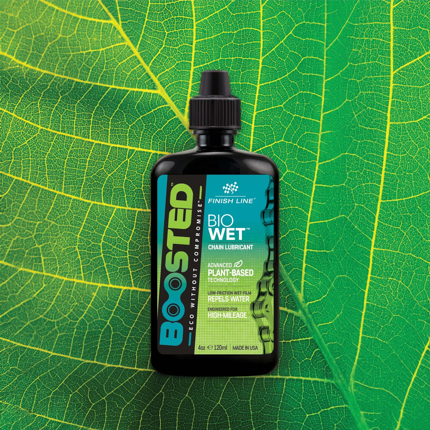Smar do łańcucha FINISH LINE BOOSTED™ BIO WET (120 ml)