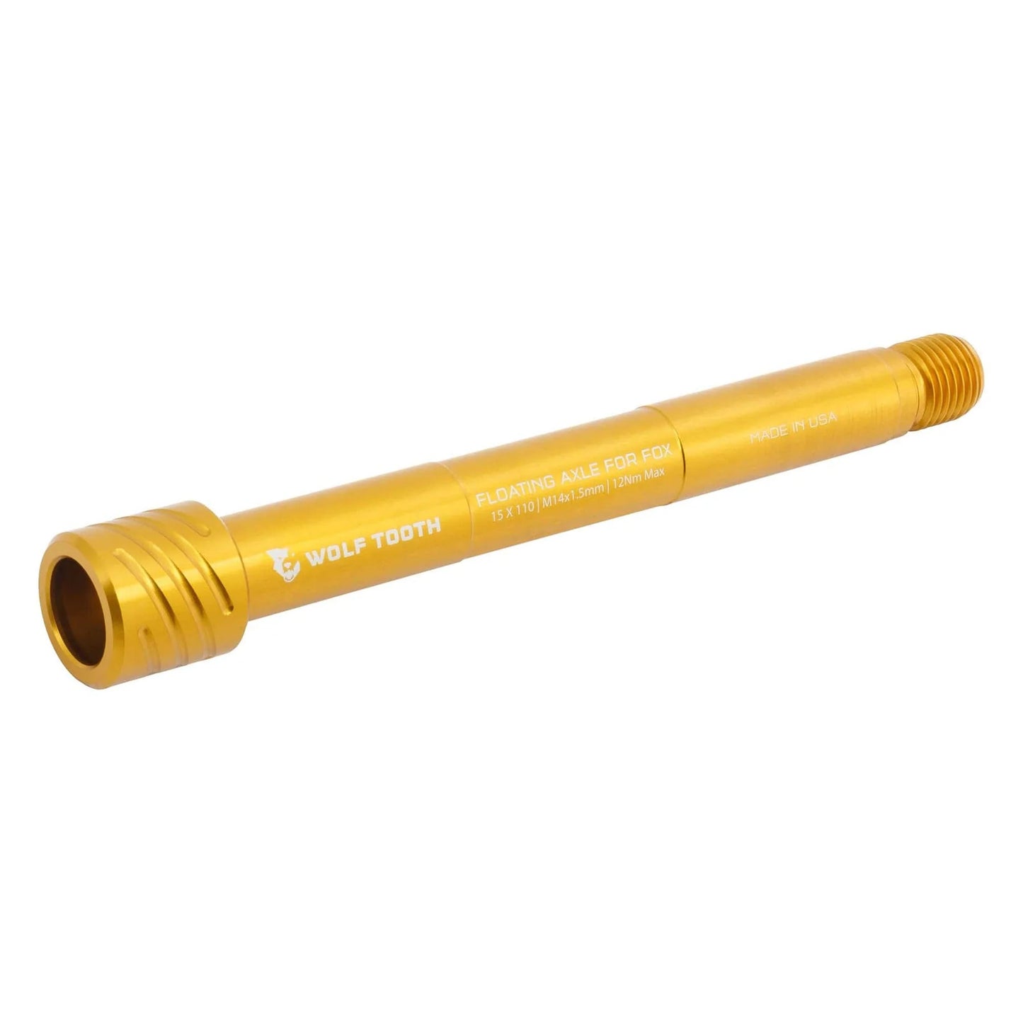 WOLF TOOTH framhjulsaxel för FOX 36/38 gafflar 15x110 mm Boost Gold