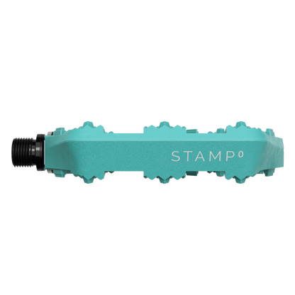 Pédales Plates CRANKBROTHERS STAMP 0 Large Turquoise