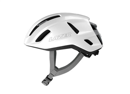 Casque Route LAZER SPHERE KINETICORE Blanc/Argent