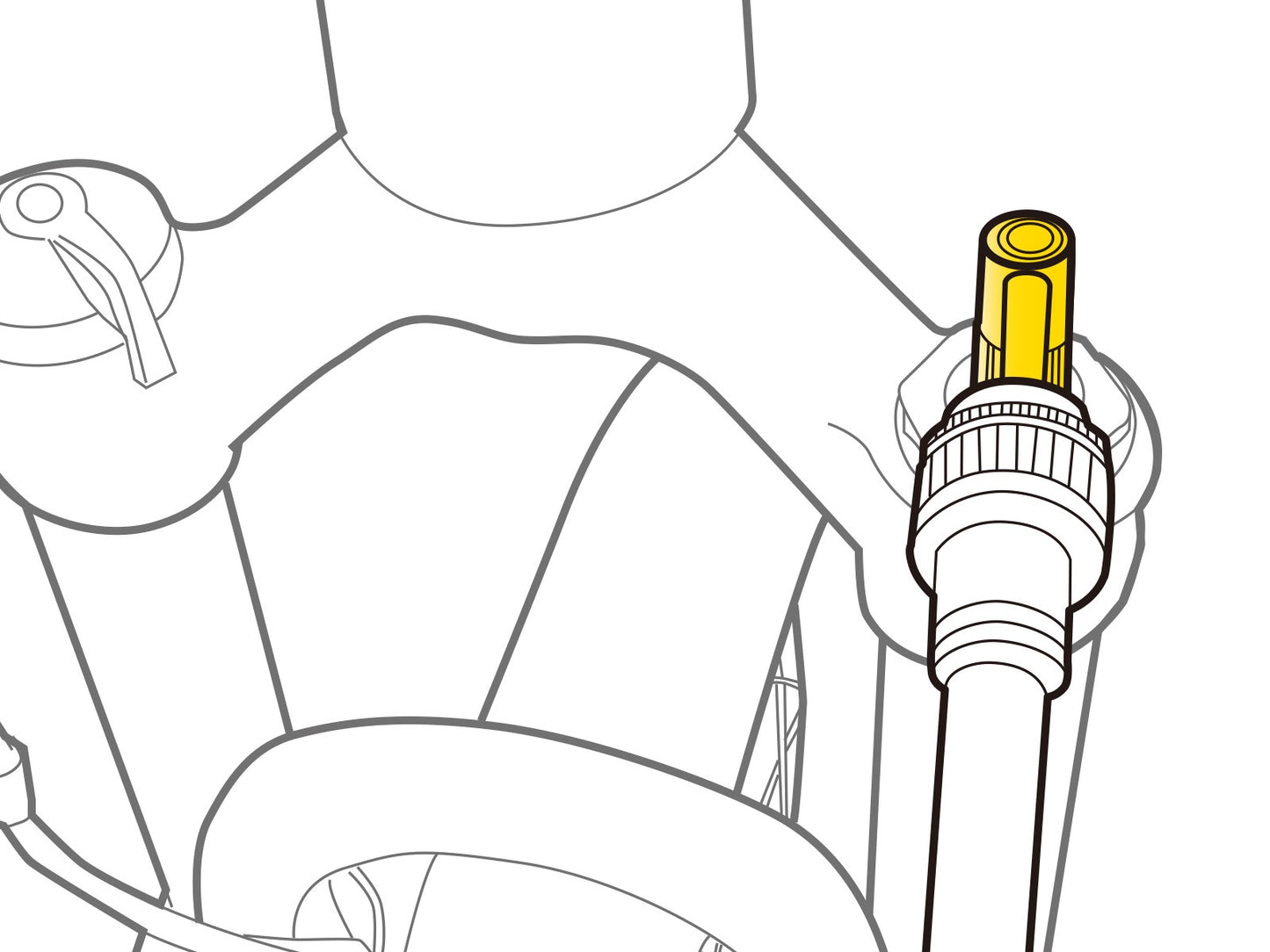 Adaptateur de Valve TOPEAK SCHRADER PRESSURE-RITE