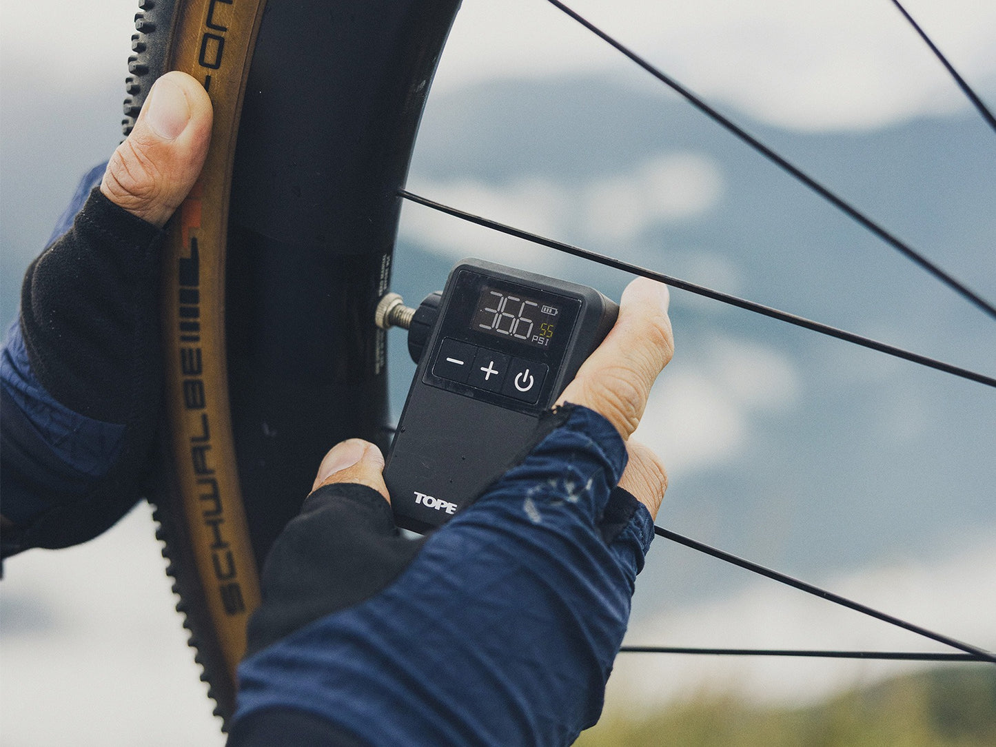 TOPEAK E-BOOSTER DIGITAL MINI Mini elektrisk pump