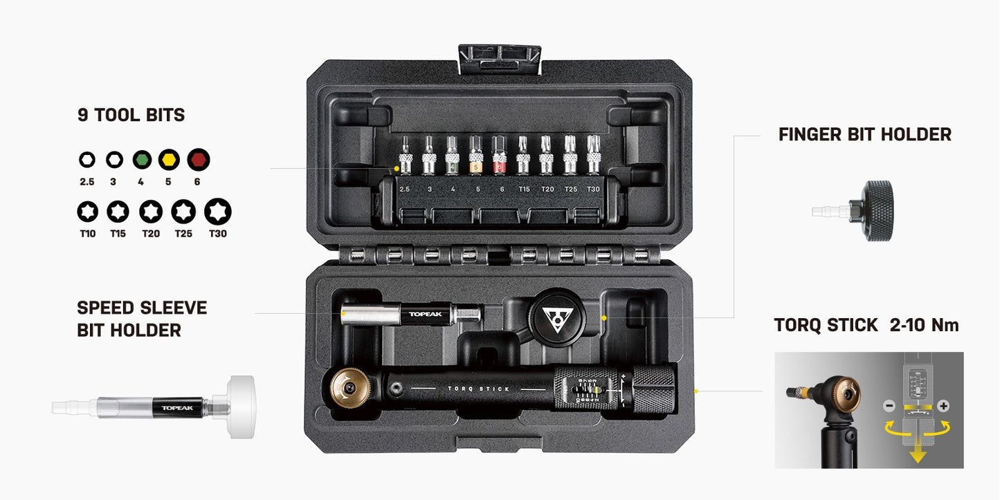 Vridmoment TOPEAK STICK PRO momentnyckel (2-10 Nm)
