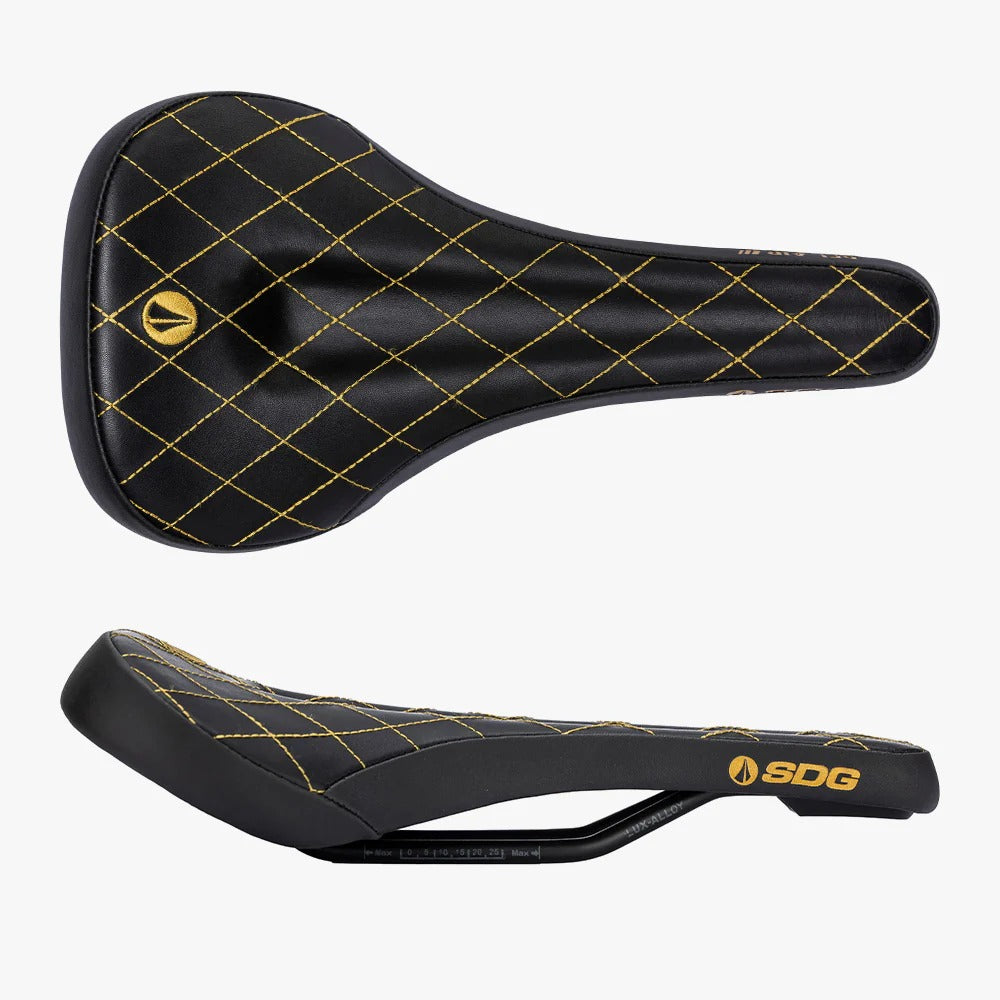Selle SDG BEL-AIR V3 MAX Rails Lux-Alloy Noir/Or Surpiqué