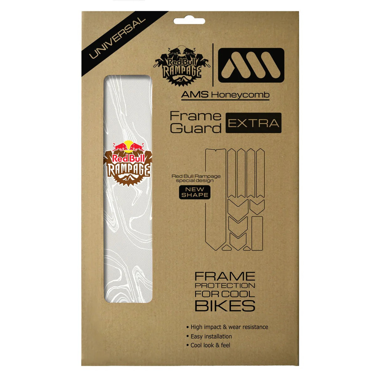 Protection Adhésive pour Cadre ALL MOUNTAIN STYLE EXTRA Red Bull Rampage Ridgeline Blanc