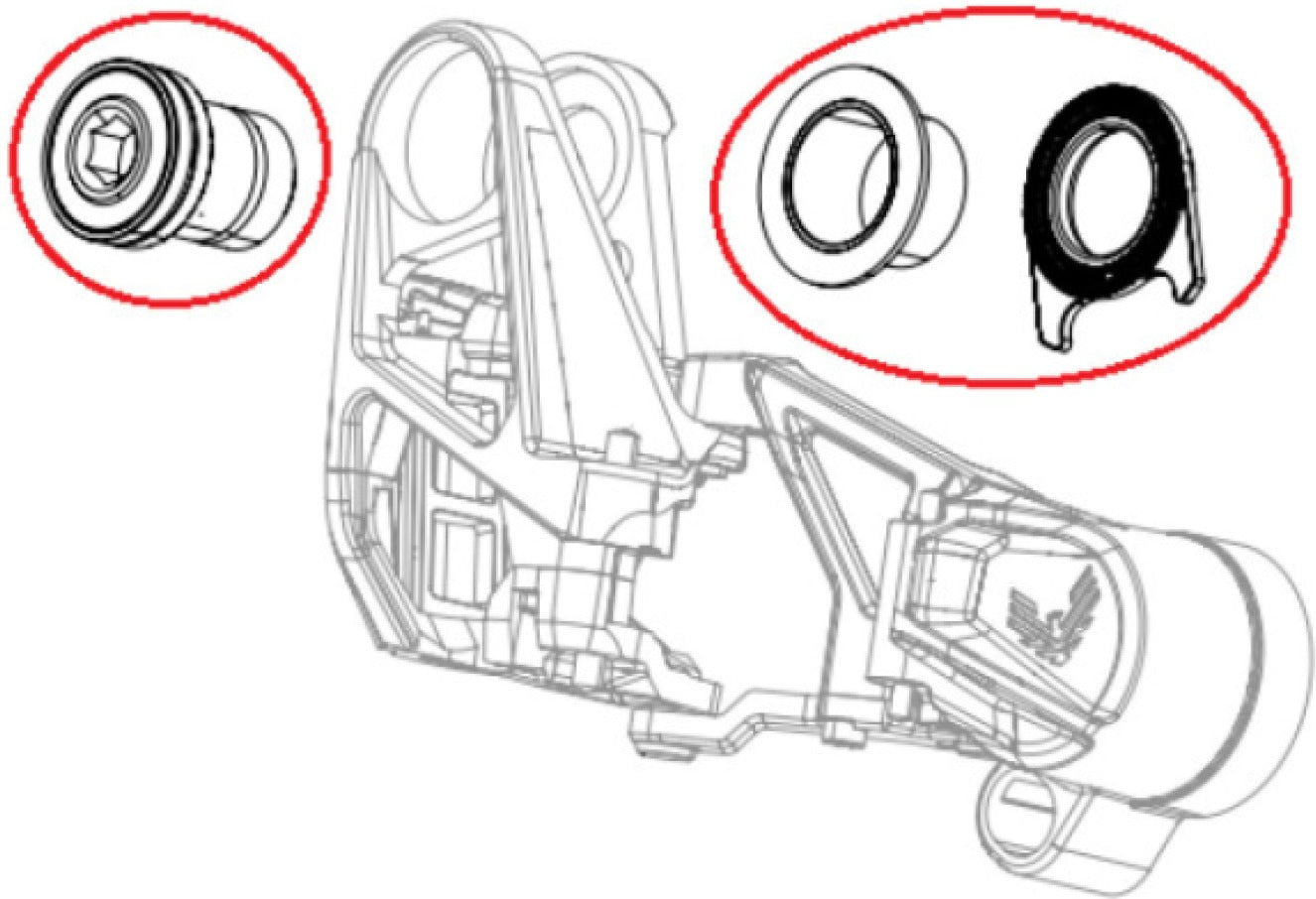 Monteringssæt til SRAM XX-SL T-TYPE EAGLE AXS-skifter