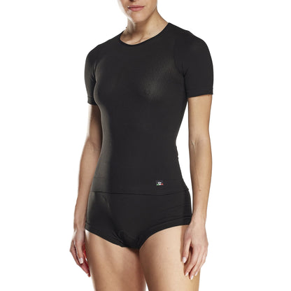 Sous-Vêtement SIXS FTS1 Femme Manches Courtes Noir