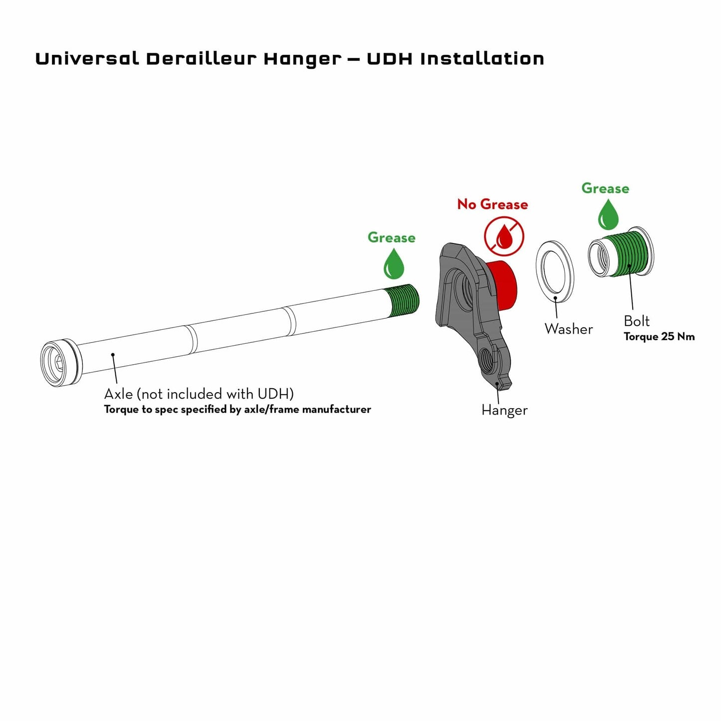 WOLFTOOTH UDH Derailleurhängare i råsilver
