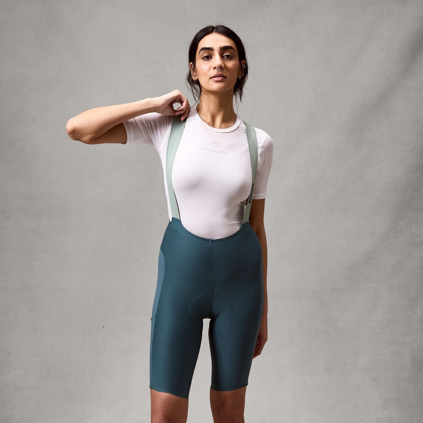 Damska koszulka ENDURA ALLTRACK RIDE Bib Tight Teal
