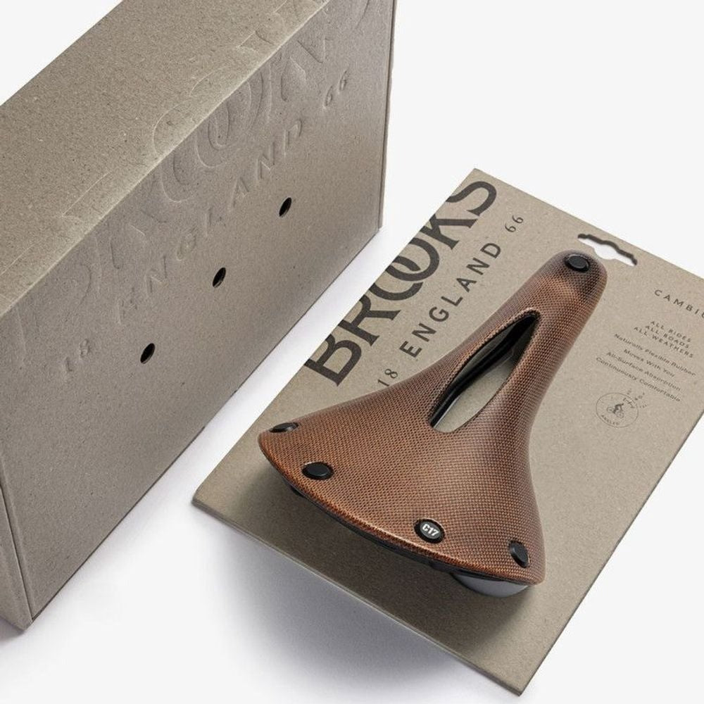 BROOKS CAMBIUM C17 ŘEZBOVANÉ sedlo Orange