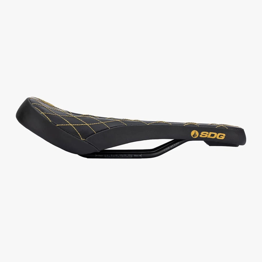 Selle SDG BEL-AIR V3 MAX Rails Lux-Alloy Noir/Or Surpiqué