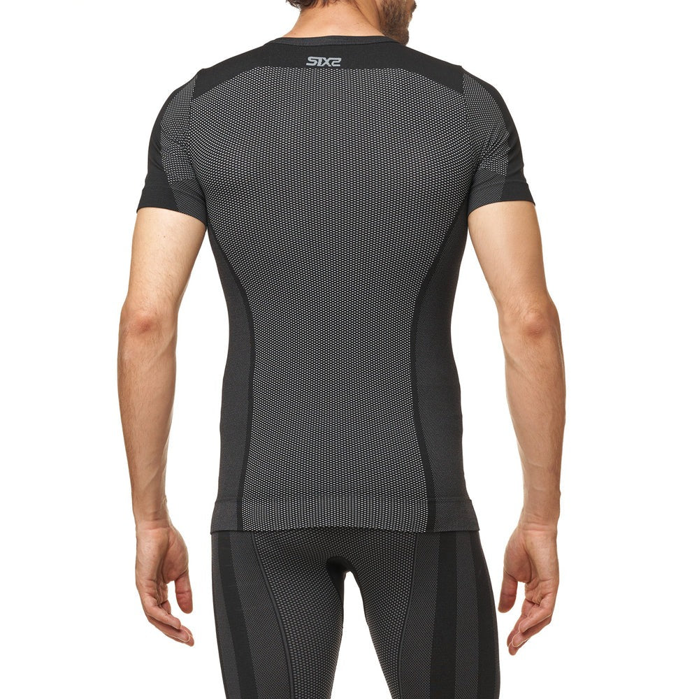 SIXS TS1 V2 kortærmet undertøj Carbon Black