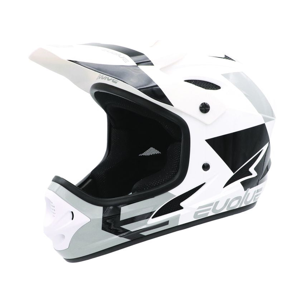 Casque EVOLVE Storm Junior Glossy Blanc Noir