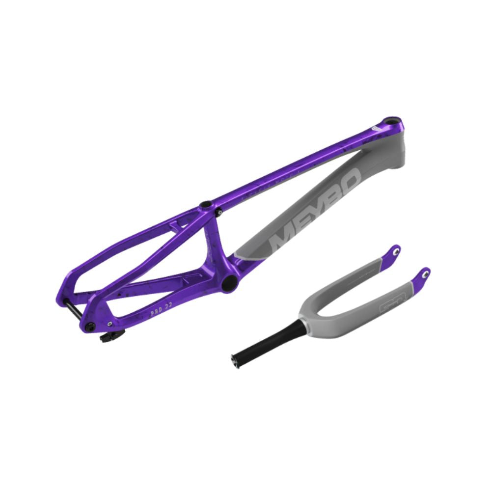 Kit Cadre/Fourche MEYBO HSX Carbone 2026 Violet/Gris