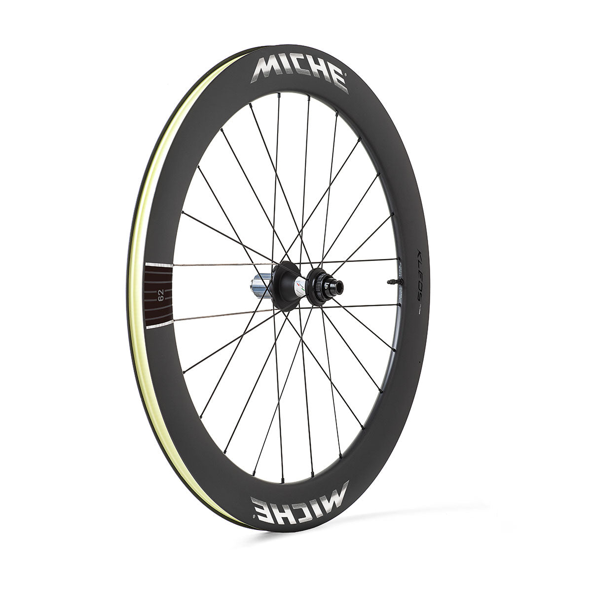 Paire de Roues MICHE KLEOS RD DX62 Tubeless Ready (Center Lock) Team Edition