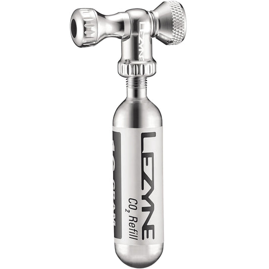 Uvolňovač CO₂ LEZYNE CONTROL DRIVE + CO₂ náplň se závitem 16 g (1 ks) stříbrná