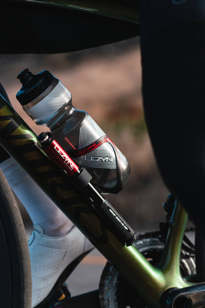 Porte/Bidon LEZYNE CARBON TEAM Noir/Rouge