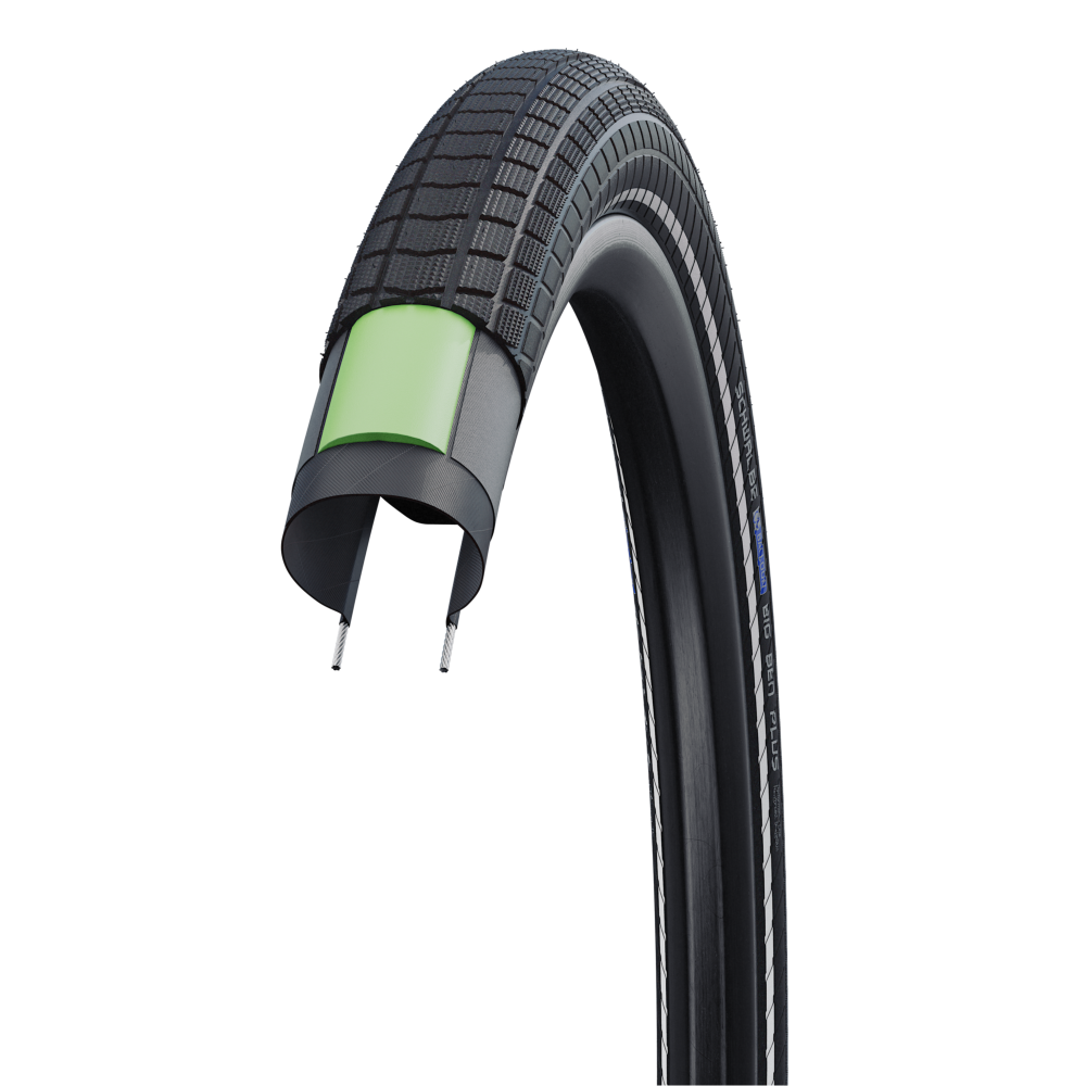 SCHWALBE BIG BEN PLUS 27.5x2.15 ADDIX DD GreenGuard Tubeless Ready tuhá pneumatika
